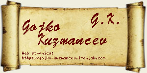Gojko Kuzmančev vizit kartica